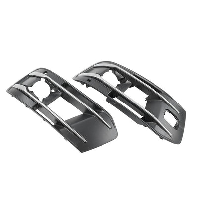 1 Pair Front Bumper Fog Light Grille Cover For Audi Q7 2016-2019 4M0807681AA