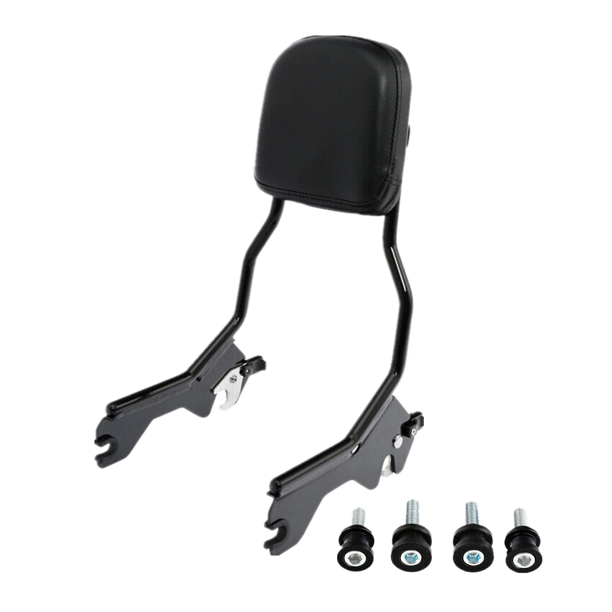 Sissy Bar Backrest Pad &Docking Hardware For Harley FXLR FXLRS FLSB 18-25 Black
