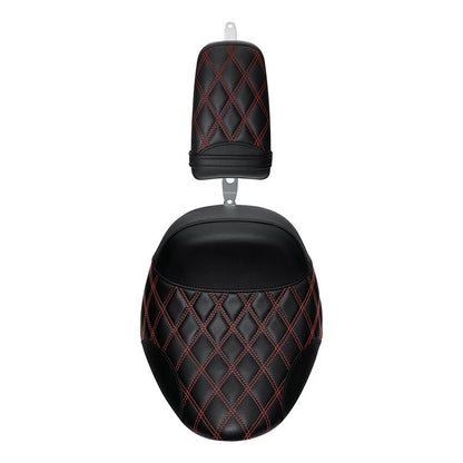 Rider Passenger Seat Fit For Harley Softail Street Bob Standard 18-Up Black Red
