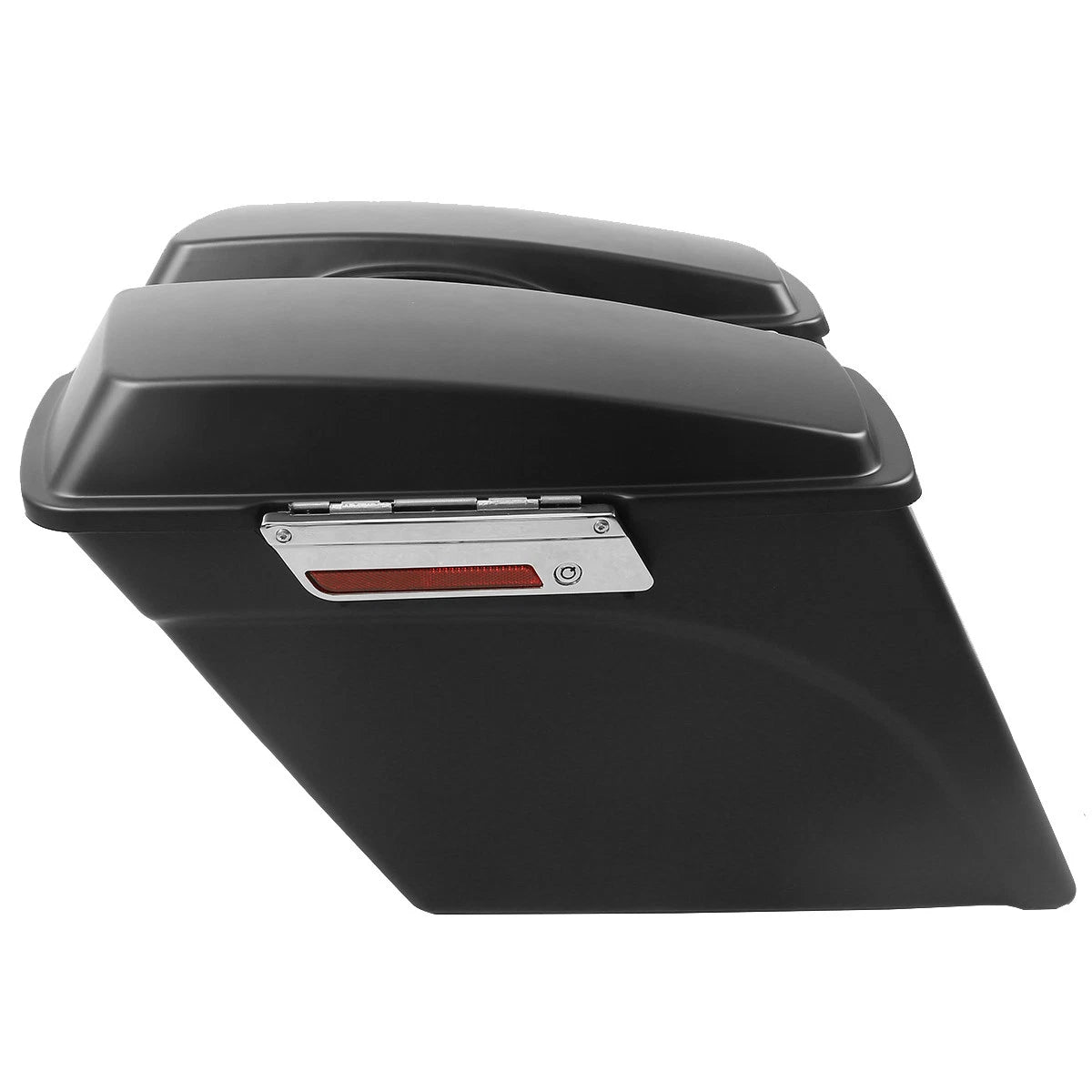 Matt 5" Stretched Saddlebags &Rear LED Fender For Harley Touring Road King 09-13