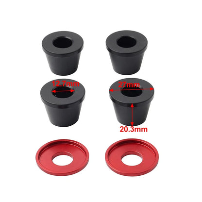 Handlebar Clamp Mount Bushings For CRF YZF RMZ KLX KX Dirt Pit Red+Black
