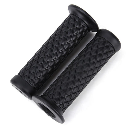 7/8"&1" Motorcycle Hand Grips Bar End Handlebar Gel For Cafe Racer Dirt Bike ATV