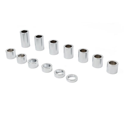 Chrome Wheel Axle Spacer Kit ID 3/4" OD 1 1/8" Fit Harley Softail Dyna Road King