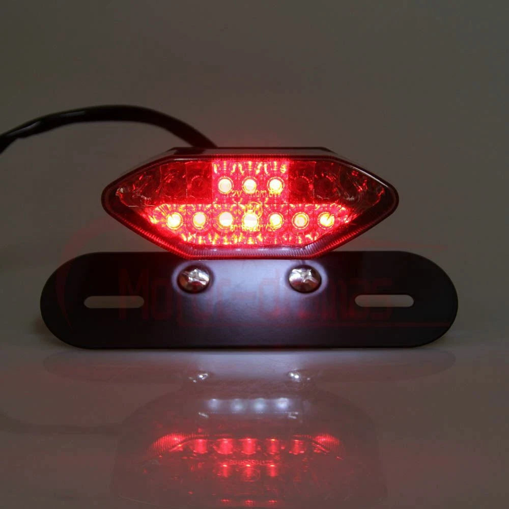 US Smoke 20LED Motorcycle Tail Turn Signal Brake License Plate Integrated Light