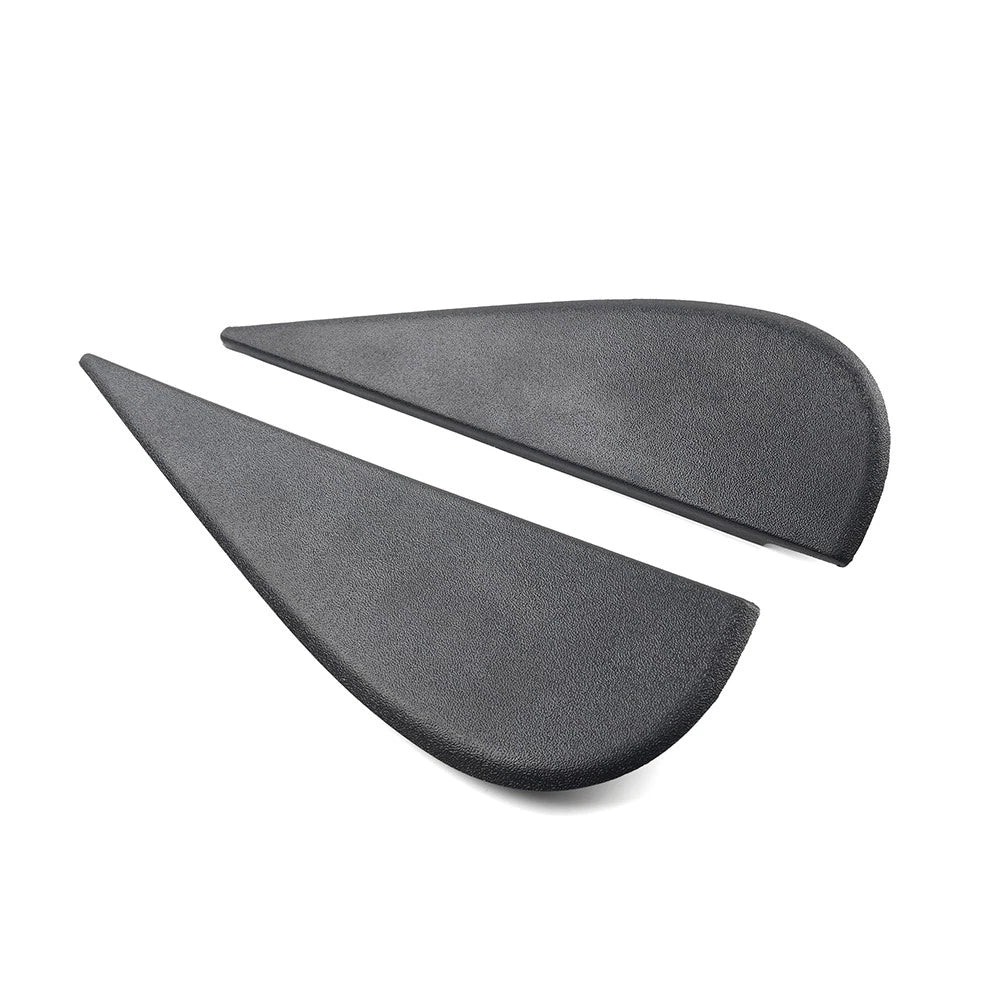 Door Side Mirror Triangle Flag Applique Black For Jeep Wrangler JK 2007-18 Pair
