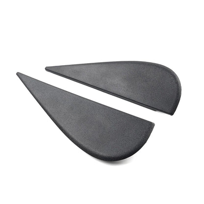 Door Side Mirror Triangle Flag Applique Black For Jeep Wrangler JK 2007-18 Pair