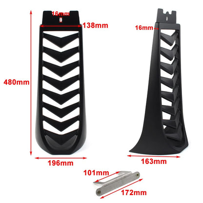 Chin Fairing Spoiler Lower Radiator Cover For Harley Breakout Softail Matt Black