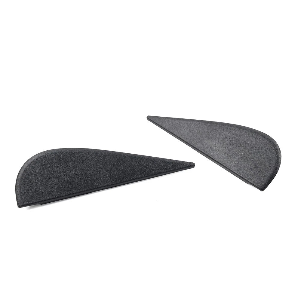 Door Side Mirror Triangle Flag Applique Black For Jeep Wrangler JK 2007-18 Pair