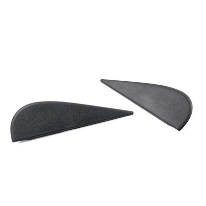 Door Side Mirror Triangle Flag Applique Black For Jeep Wrangler JK 2007-18 Pair
