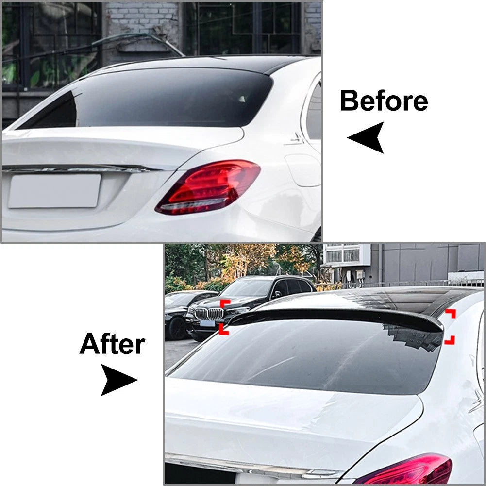 Rear Roof Spoiler Wing Trunk Upper Lip For Mercedes Benz C Class W205 2015-2021