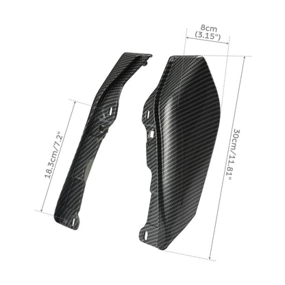Carbon Fiber Vivid Black Mid-Frame Air Deflector For Harley Electra Glide 09-23