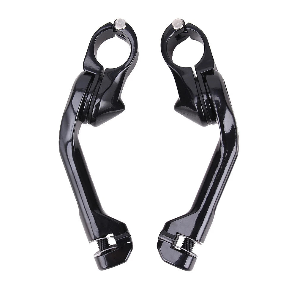 1-1/4" Long Highway Foot Pegs Clamps For Harley Touring Electra Glide Road King