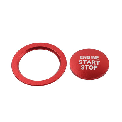 Red Engine Start Stop Push Button Cover Ring For Toyota Tacoma Yaris Prius Red