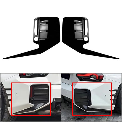 Glossy Black Rear Bumper Side Air Vent Spoiler For BMW 2 Series M2 G87MP 2023-24
