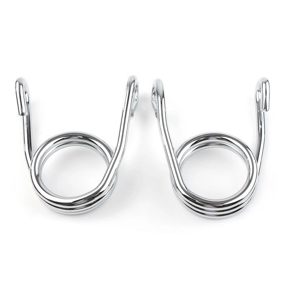 Torsion Type Solo Seat Springs for Harley Chopper Bobber XS Old School Silver