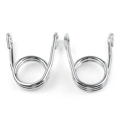Torsion Type Solo Seat Springs for Harley Chopper Bobber XS Old School Silver