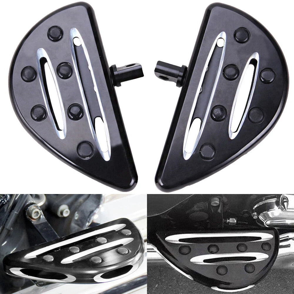 Rear Driver Passenger Floorboards Footrest Foot Pegs Footpegs For Harley Touring