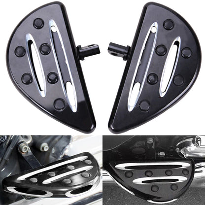 Rear Driver Passenger Floorboards Footrest Foot Pegs Footpegs For Harley Touring