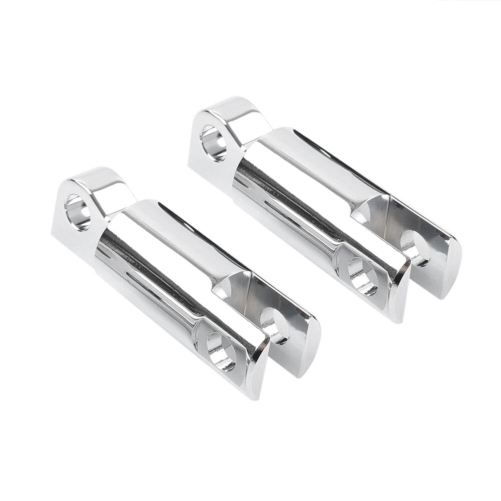 2x Male Mount Foot Peg Extensions For Harley Sportster Softail Dyna Touring Chro