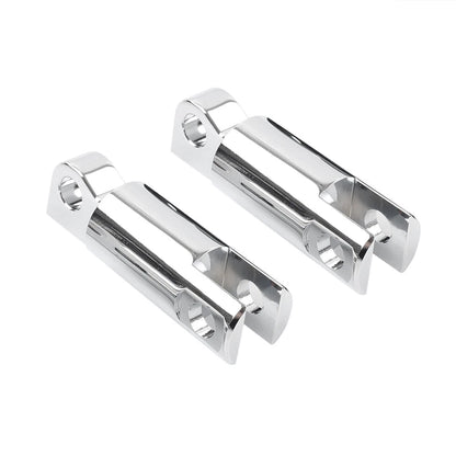 2x Male Mount Foot Peg Extensions For Harley Sportster Softail Dyna Touring Chro