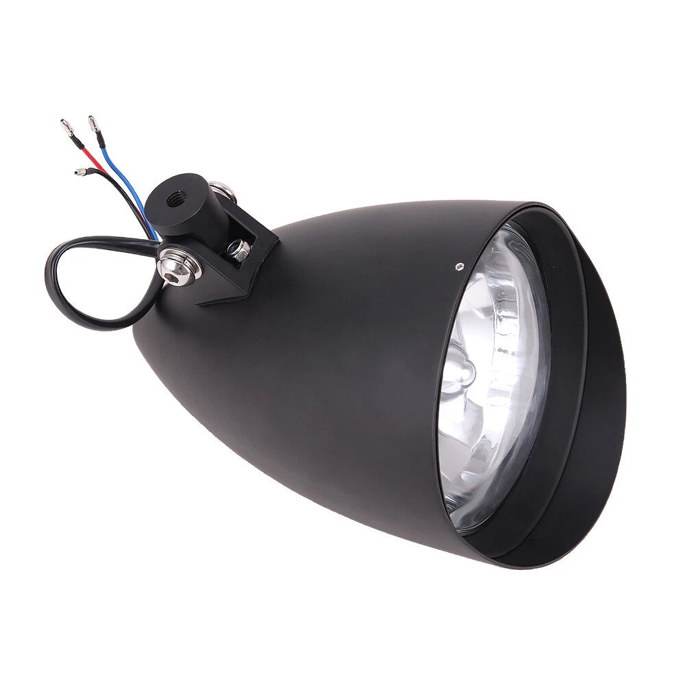 5.75 " Tri-Bar H4 Motorcycle Headlight Lamp Visor Bucket For Harley Dyna Softail