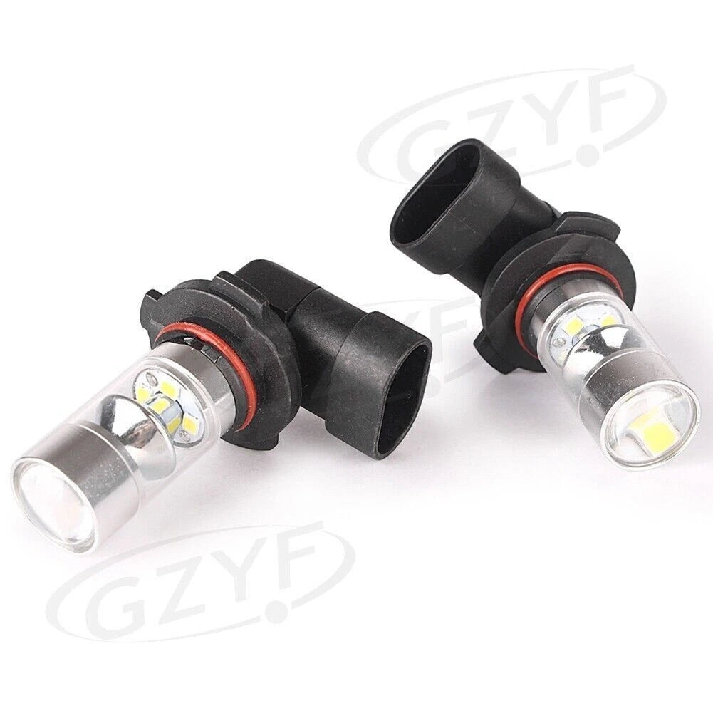 Pair H10 60W 6000K LED Headlight Bulb Kit 60W High Beam Light Lamp White USA