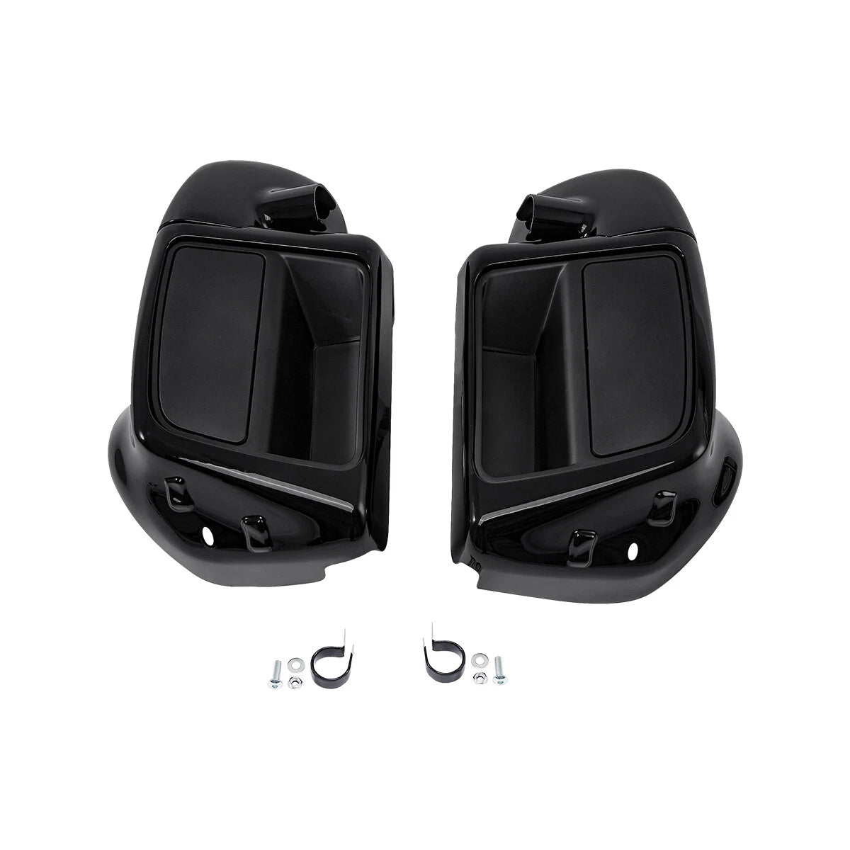 Engine Guard Bar Lower Vented Fairing Speaker Pod For Harley Electra Glide 14-Up