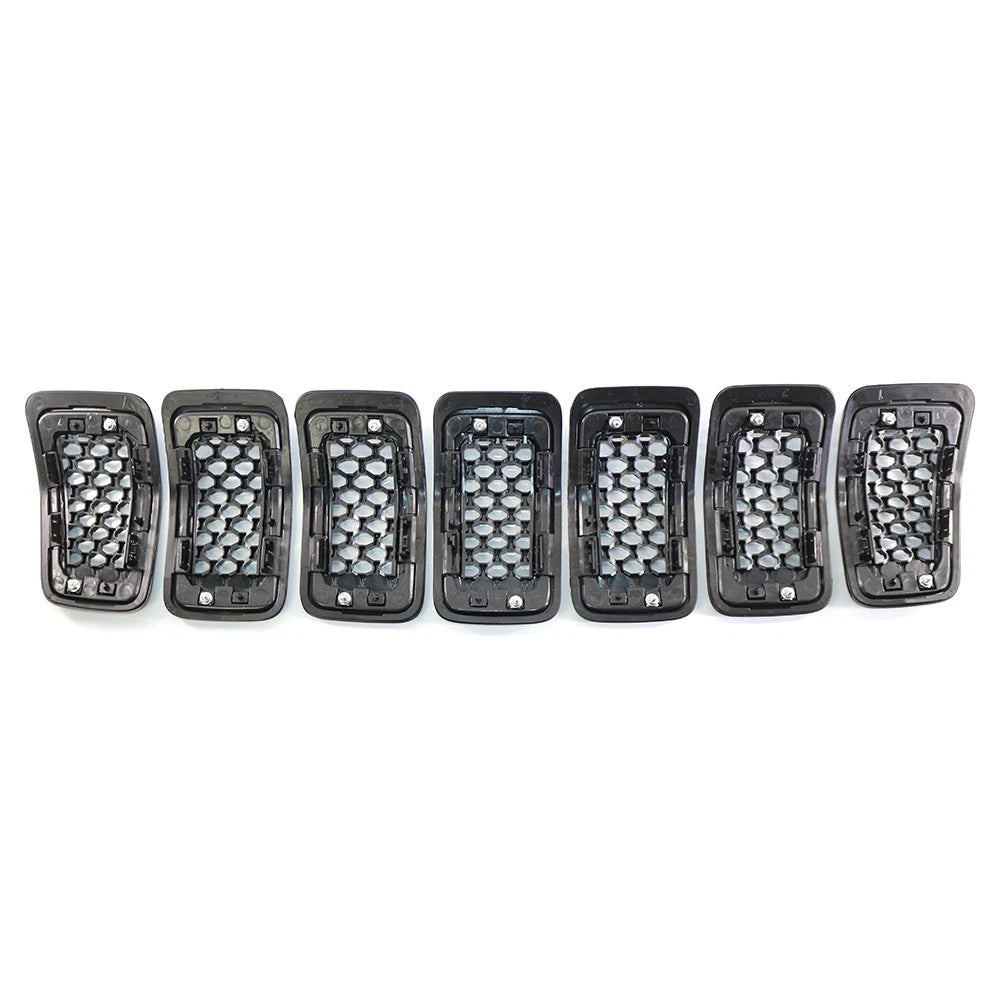 1 Set Front Bumper Kidney Mesh Grille For Jeep Cherokee 2019-2022 6AZ88DX8AB