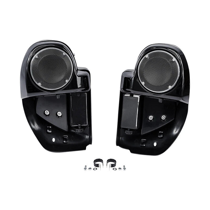 Lower Vented Fairing 6.5" Speakers Engine Guard Bar For Harley Road Glide 14-24
