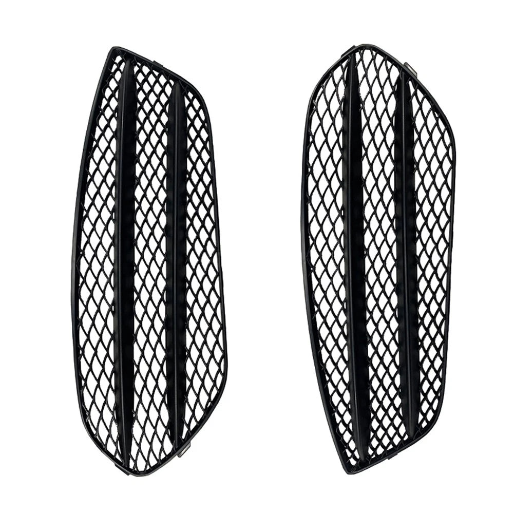 2x Front Bumper Air Vent Grille Cover Trim Black Fit For Benz CLA C117 2013-2015