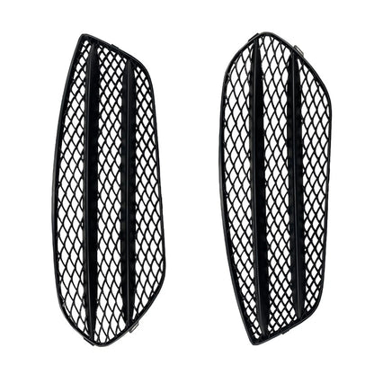 2x Front Bumper Air Vent Grille Cover Trim Black Fit For Benz CLA C117 2013-2015