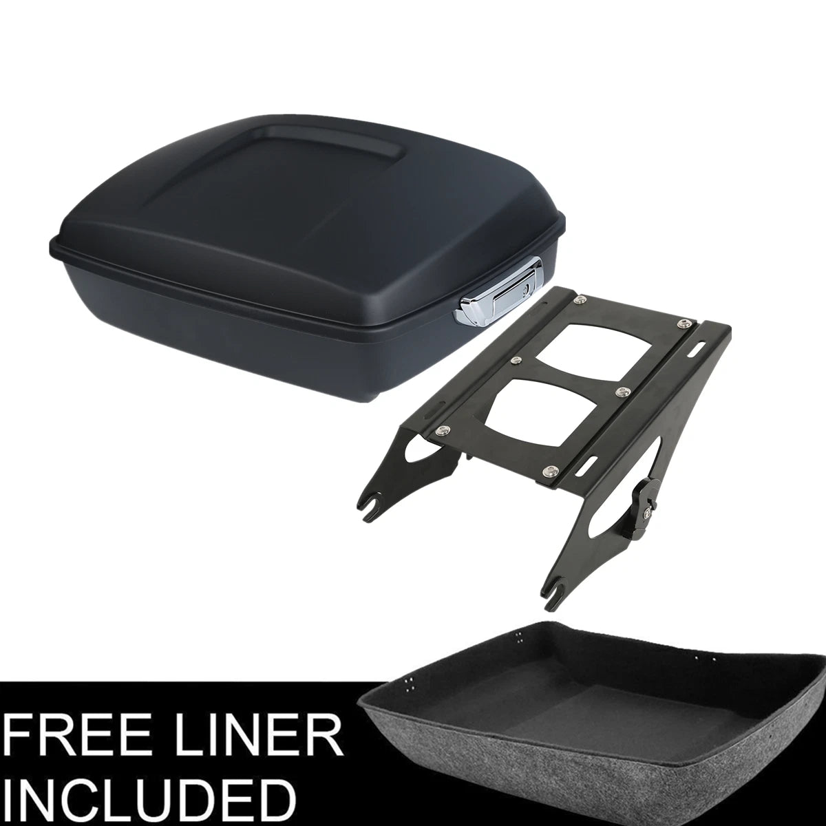 Matt Black Chopped Trunk Mount Rack Fit For Harley Touring Electra Glide 2014-25