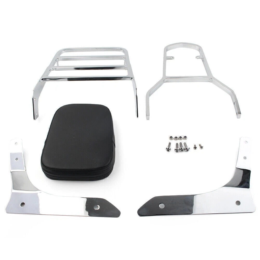 Sissy Bar Backrest Rear Luggage Rack Fit Yamaha Stryker 1300 XVS1300 11-17 Chrom