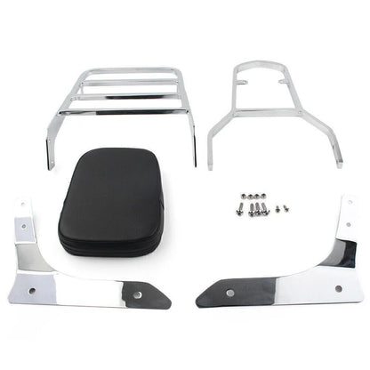 Sissy Bar Backrest Rear Luggage Rack Fit Yamaha Stryker 1300 XVS1300 11-17 Chrom