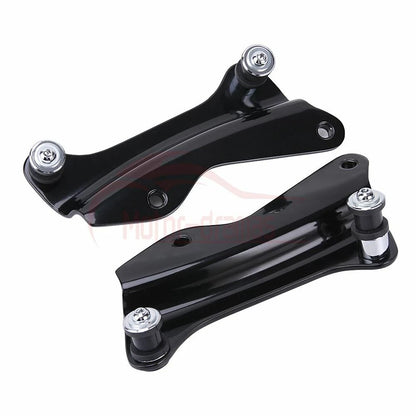 Black Trunk Tour pak pack Mounting Rack+Docking Kit For Harley 2014-2022 Touring