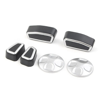 Inner Car Seat Adjustment Button Trim Cover 6pcs For Alfa Romeo Giulia 2017-2021