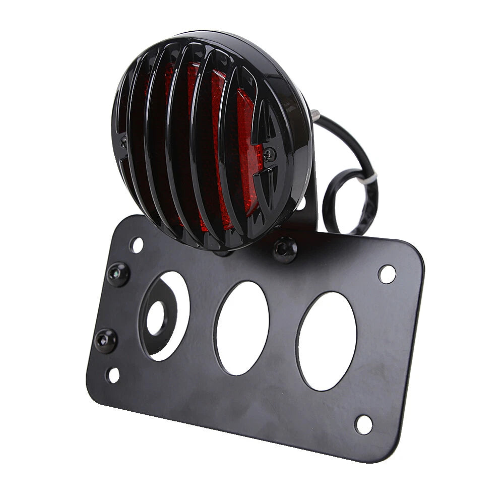 3/4" Side Mount Brake License Plate LED Tail Light For Harley Chopper Bobber XL
