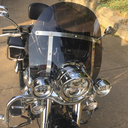 Detachable Smoke Windshield Windscreen For Harley Touring Road King FLHR 1994-Up