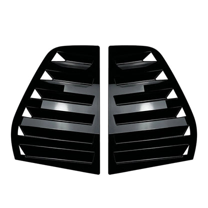Rear Window Louver Shutter Cover Trim Glossy Black For VW Golf MK5 2004-2008