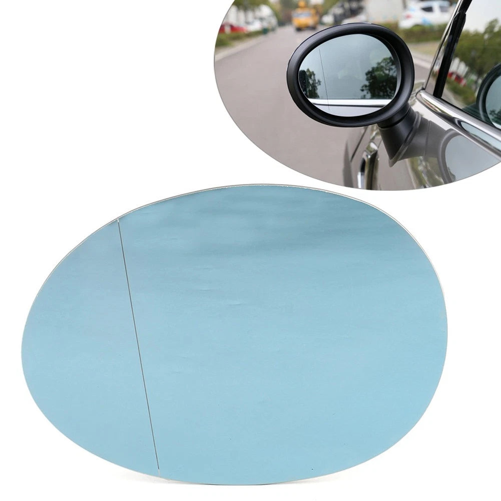 1x Rear View Heated Mirror Glasses Blue Left Fit Mini F54 F55 F56 F57 F60 Car