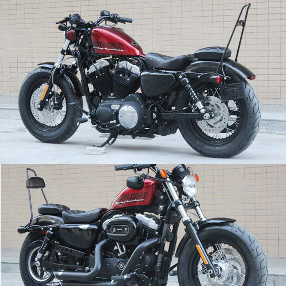 Detachable Passenger Sissy Bar Backrest For Harley Sportster Iron 883 1200 04-Up