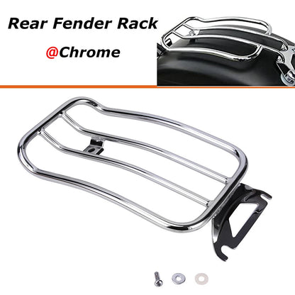 Rear Fender Solo Seat Luggage Rack For Harley Road King Street Glide Tour 97-15