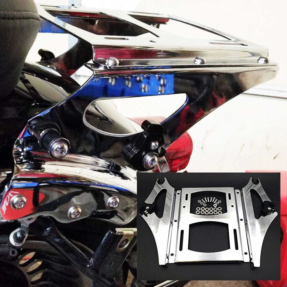Two Up Tour Pak Pack Mounting Luggage Rack For Harley Touring Road King 2009-13