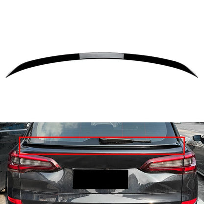 Rear Boot Trunk Spoiler Lip Middle Wing For BMW X5 G05 2019-2024 Black