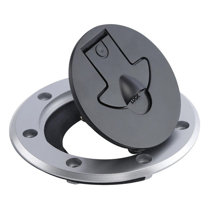 Aluminum Fuel Gas Tank Cap Cover Keys Fit For Kawasaki Ninja EX250/GPZ250/GPX250