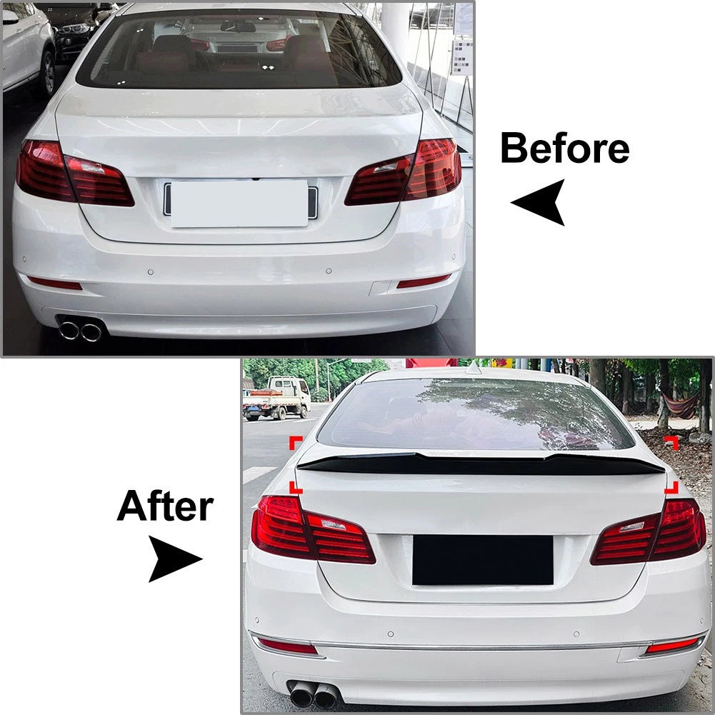 Rear Trunk Spoiler Wing Lip For BMW 5 Series F10 M5 Sedan 2011-2017 Carbon Fiber