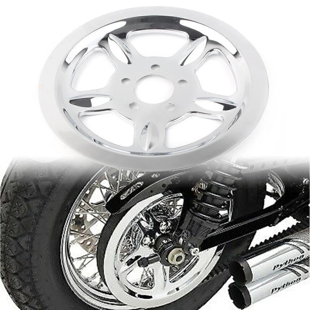 Rear Outer Pulley Insert Cover Aluminium For Harley Sportster XL883 1200 Chrome