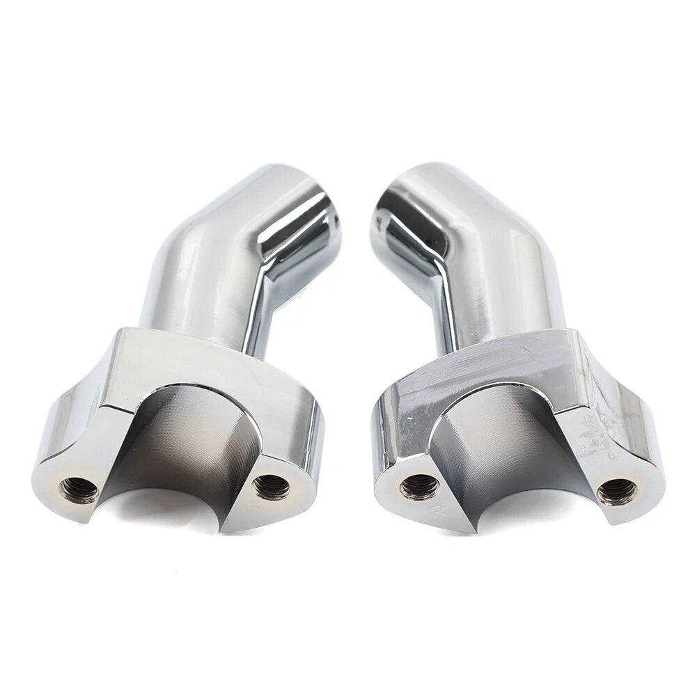 3 1/2" Pullback Handlebar Risers Fit Harley 1" Bar Dyna Softail Road King Chrome
