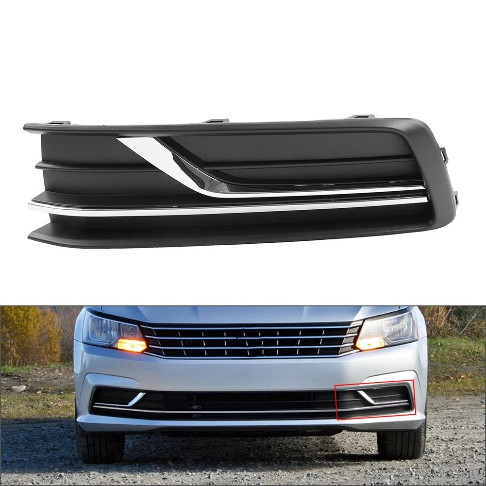 Front Bumper Lower Fog Light Bezel Cover Left Side For VW Passat 2016-2019