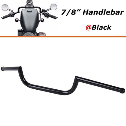 Universal 7/8" Motorcycle Drag Bar Handlebar Fit For Cruiser Chopper Cafe Racer